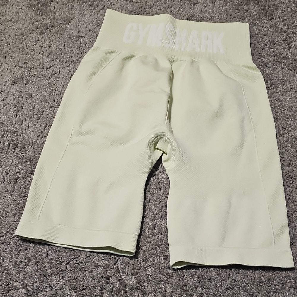 Gymshark Womens Flex Cycling Shorts Light Green Marl Size S